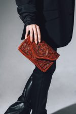 COWGIRL TOOLED LEATHER BAG WESTERN FASHION ACCESORIES